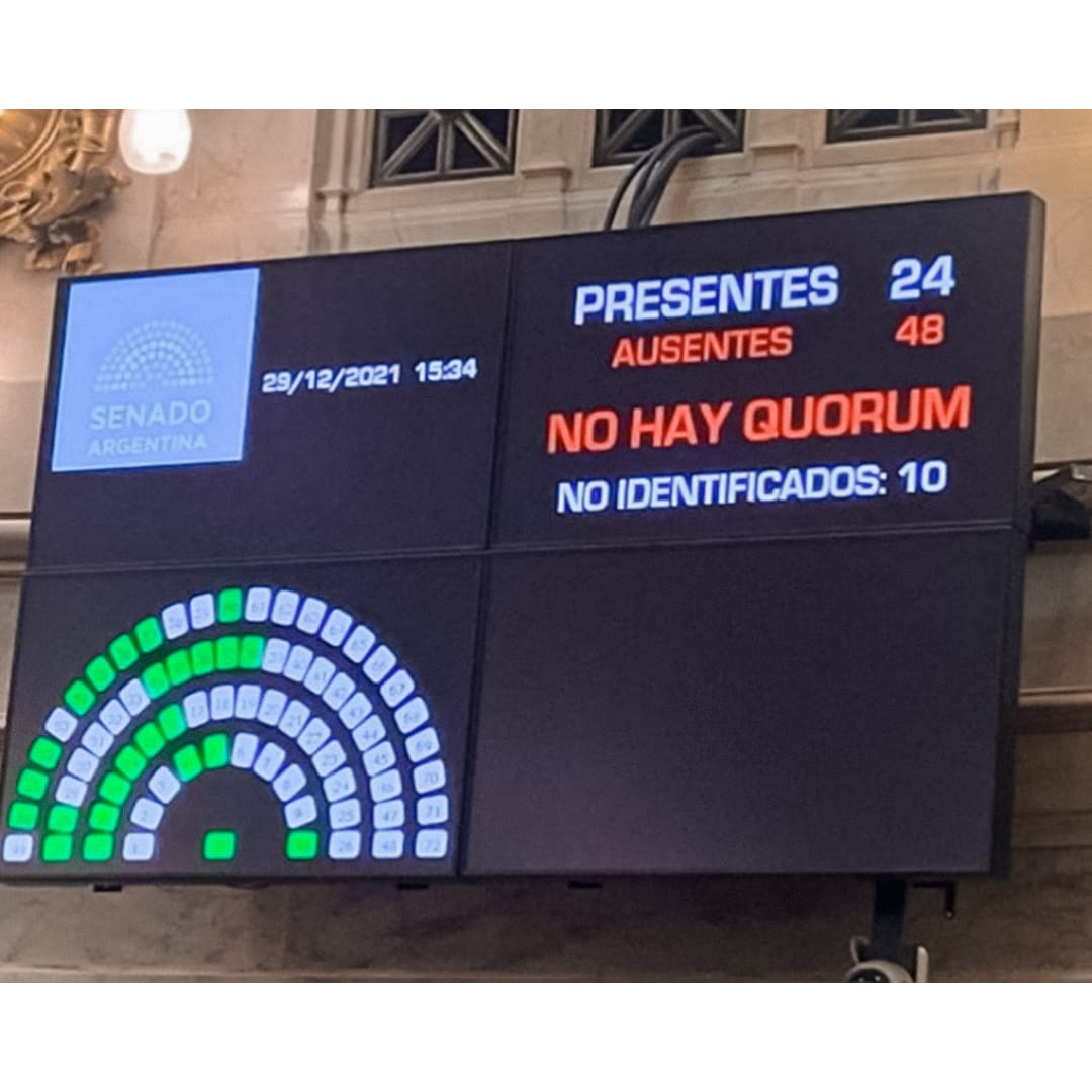 Malestar de Terenzi porque Cristina Fernández de Kirchner abrió una sesión sin quórum: “Es ilegal”