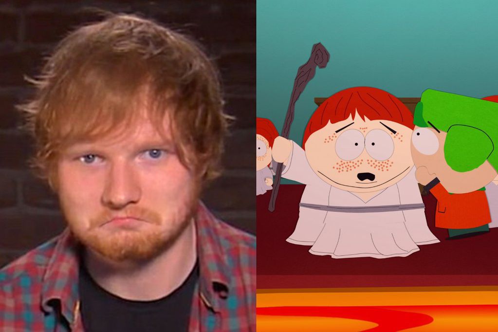 Ed Sheeran culpó a “South Park” por el bullying que sufrió durante su adolescencia