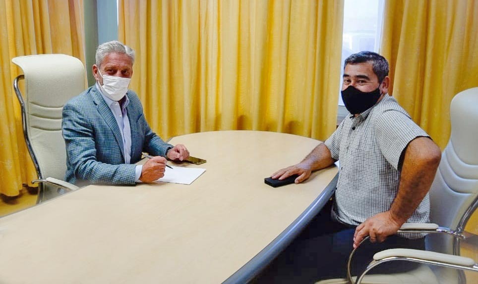 Arcioni y Candia acordaron avanzar con la obras de agua y viviendas en Paso del Sapo