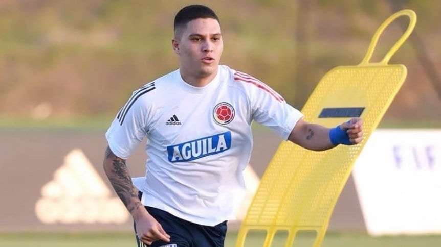 Juanfer Quintero llegará el jueves con un esguince leve de rodilla