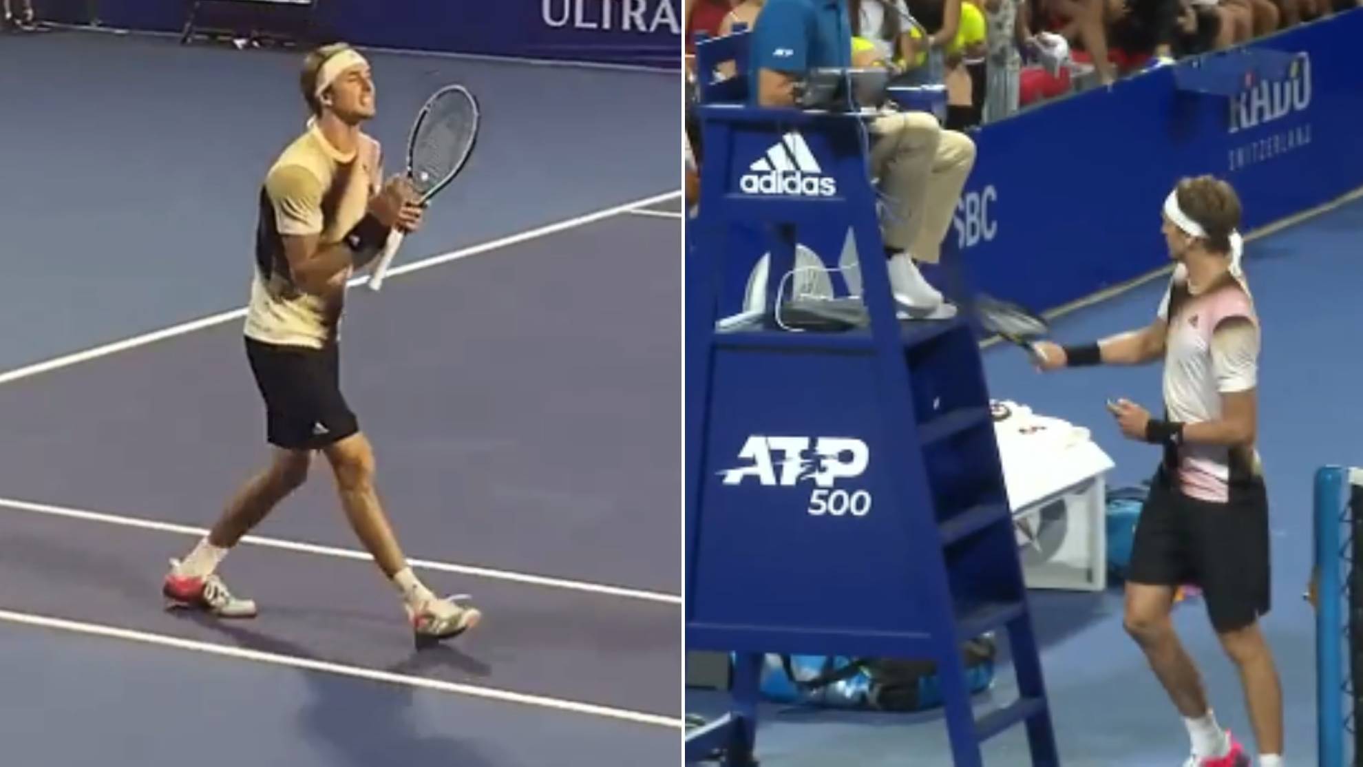El alemán Zverev fue expulsado del ATP 500 de Acapulco por agresión al árbitro