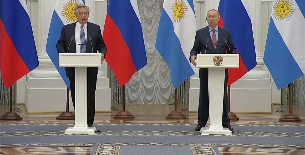 Alberto Fernández le planteó a Putin que la Argentina “sea la puerta de entrada” de Rusia en la región