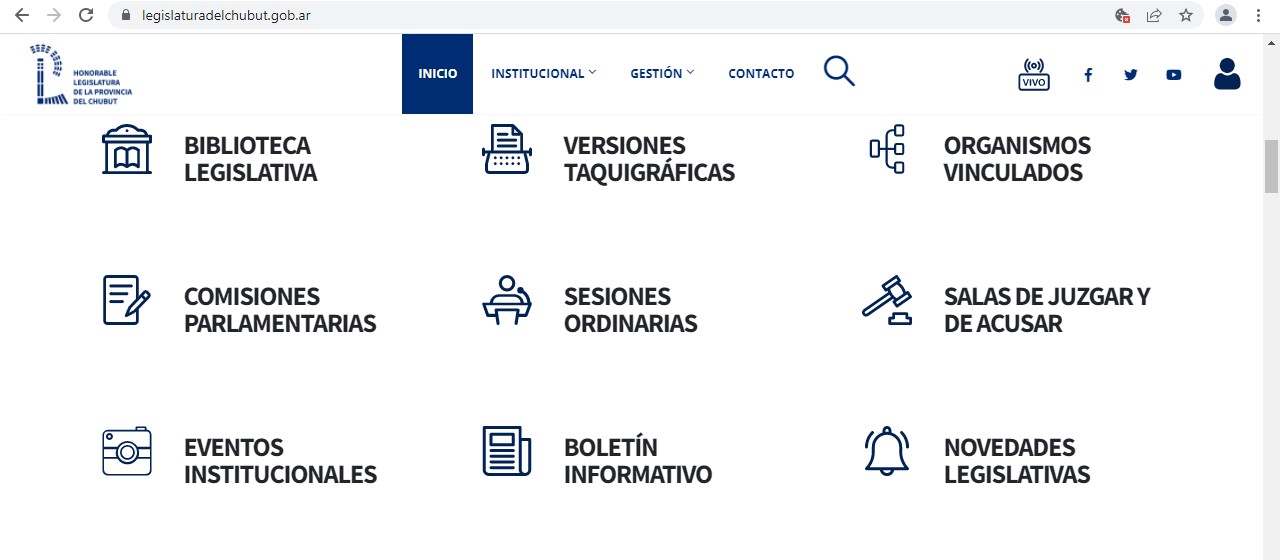La Legislatura de Chubut estrenó página web: Ahora se puede realizar el seguimiento de los proyectos y conocer su estado parlamentario