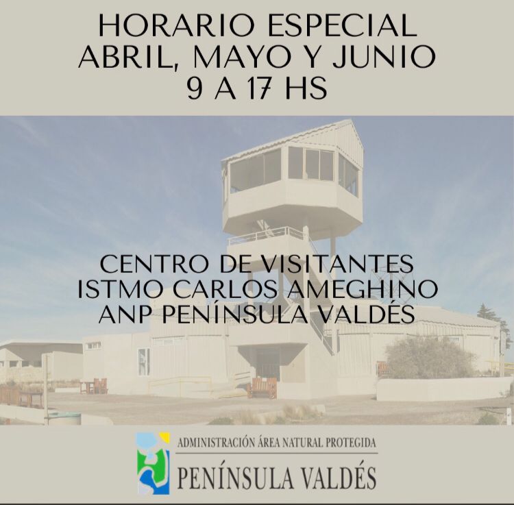Turismo informó los nuevos horarios del Centro de Visitantes del ANP Península Valdés