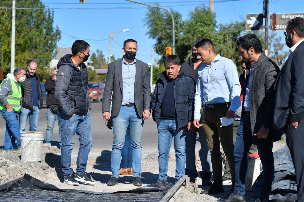 Maderna supervisó las tareas complementarias que darán conclusión al Parque Brown