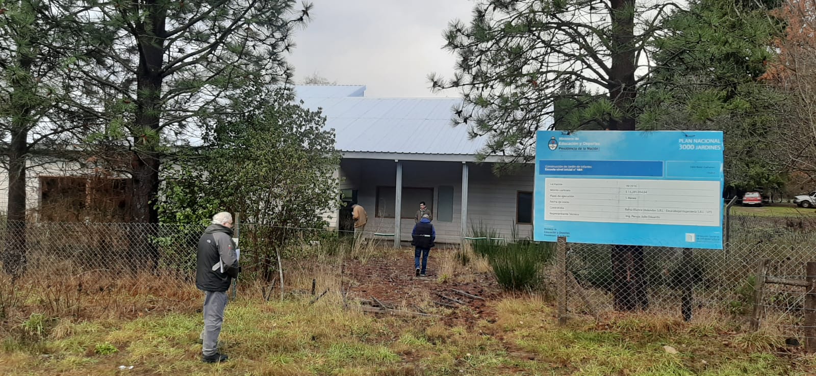 Representantes de Nación recorren obras de escuelas en la provincia