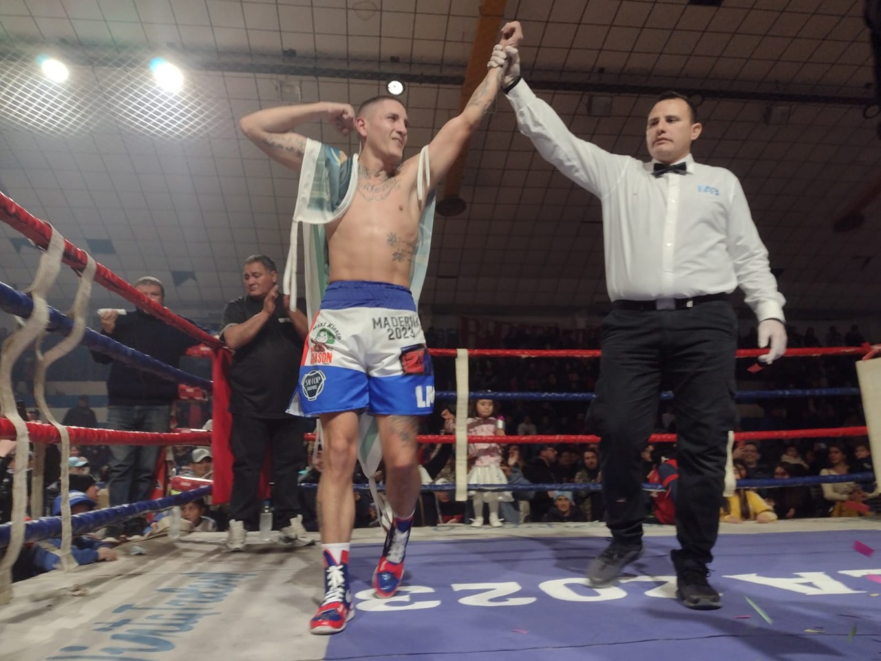 Tras la enfermedad contraída en África, el trelewense Matías Montesino volvió con una victoria por puntos en un fallo unánime