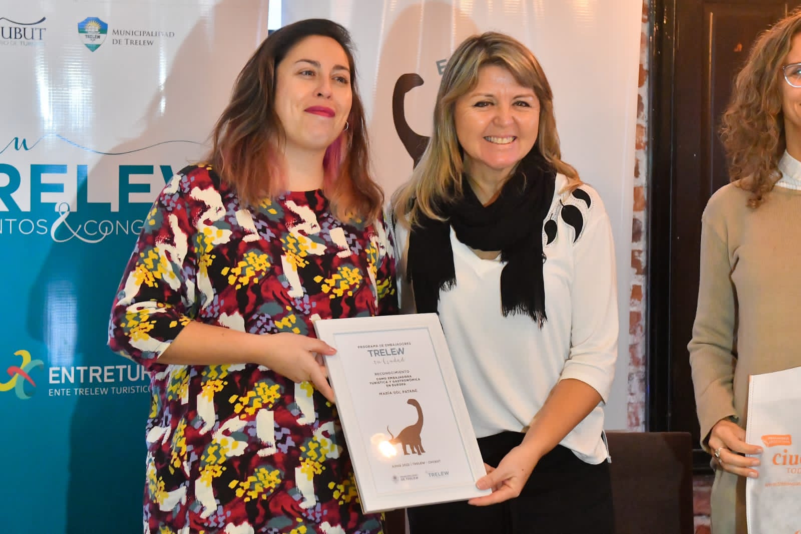 La pastelera María Sol Patané que reside en Europa fue presentada como nueva embajadora de Trelew