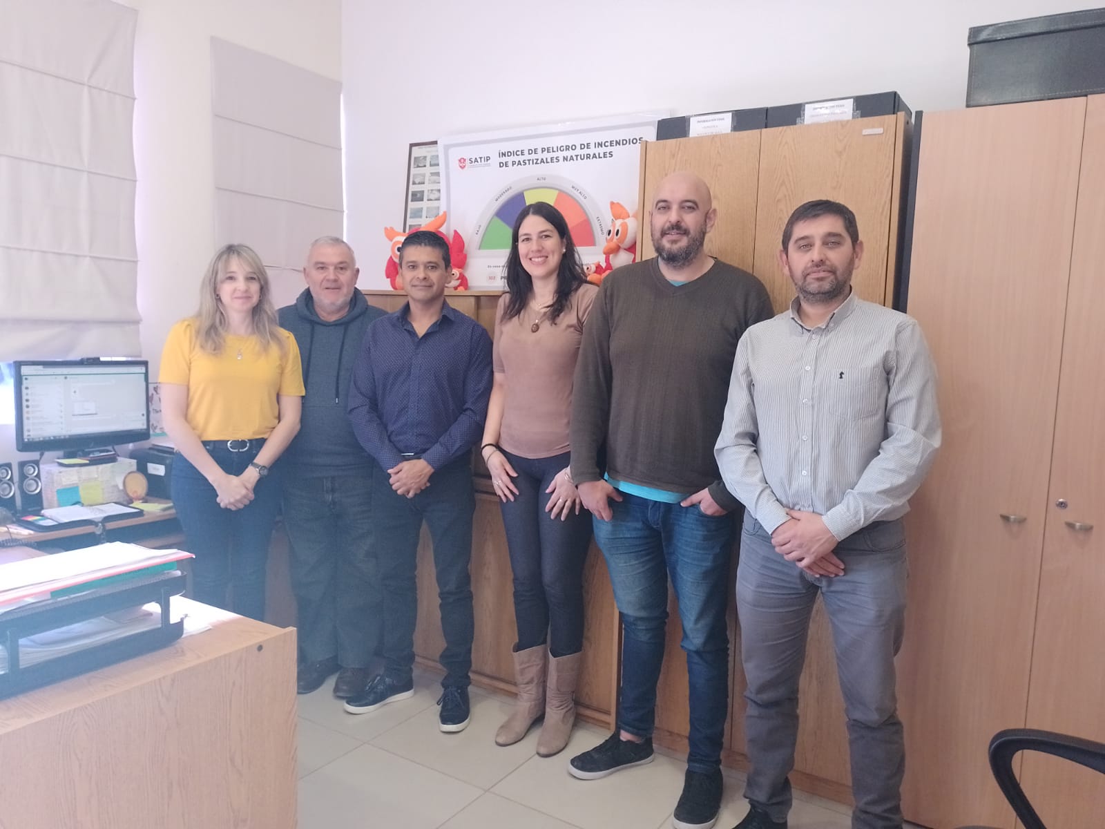 Rawson junto al INTA trabajan en consolidar y anticipar acciones de prevención de incendios de pastizales