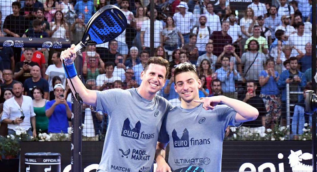 Martín Di Nenno y “Paquito” Navarro se metieron entre los ocho mejores del París Major de Pádel