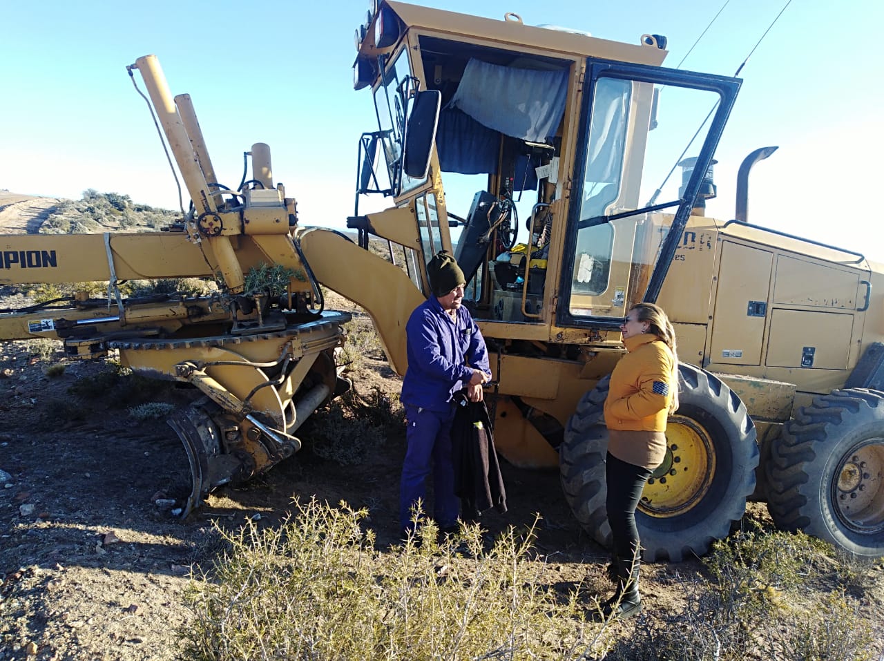 Gelvez supervisó los trabajos de mantenimiento en diferentes rutas de la provincia 