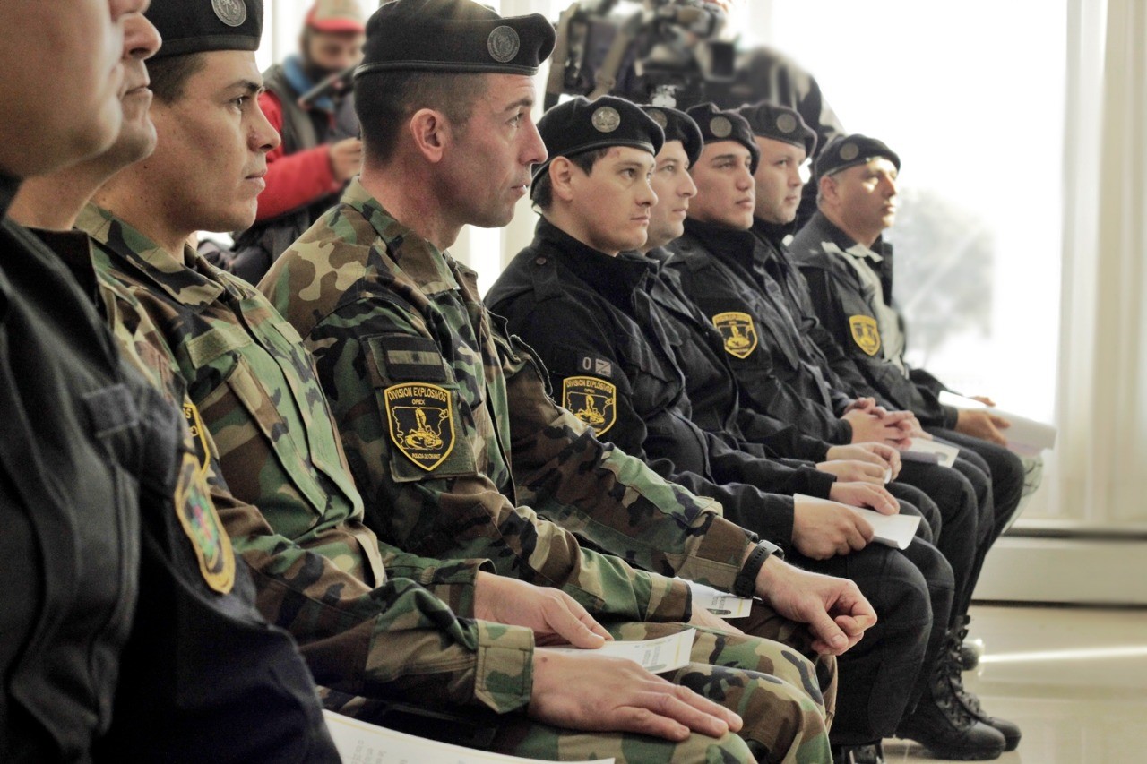 La Policía del Chubut capacitó a un grupo de efectivos para optimizar los procedimientos con explosivos