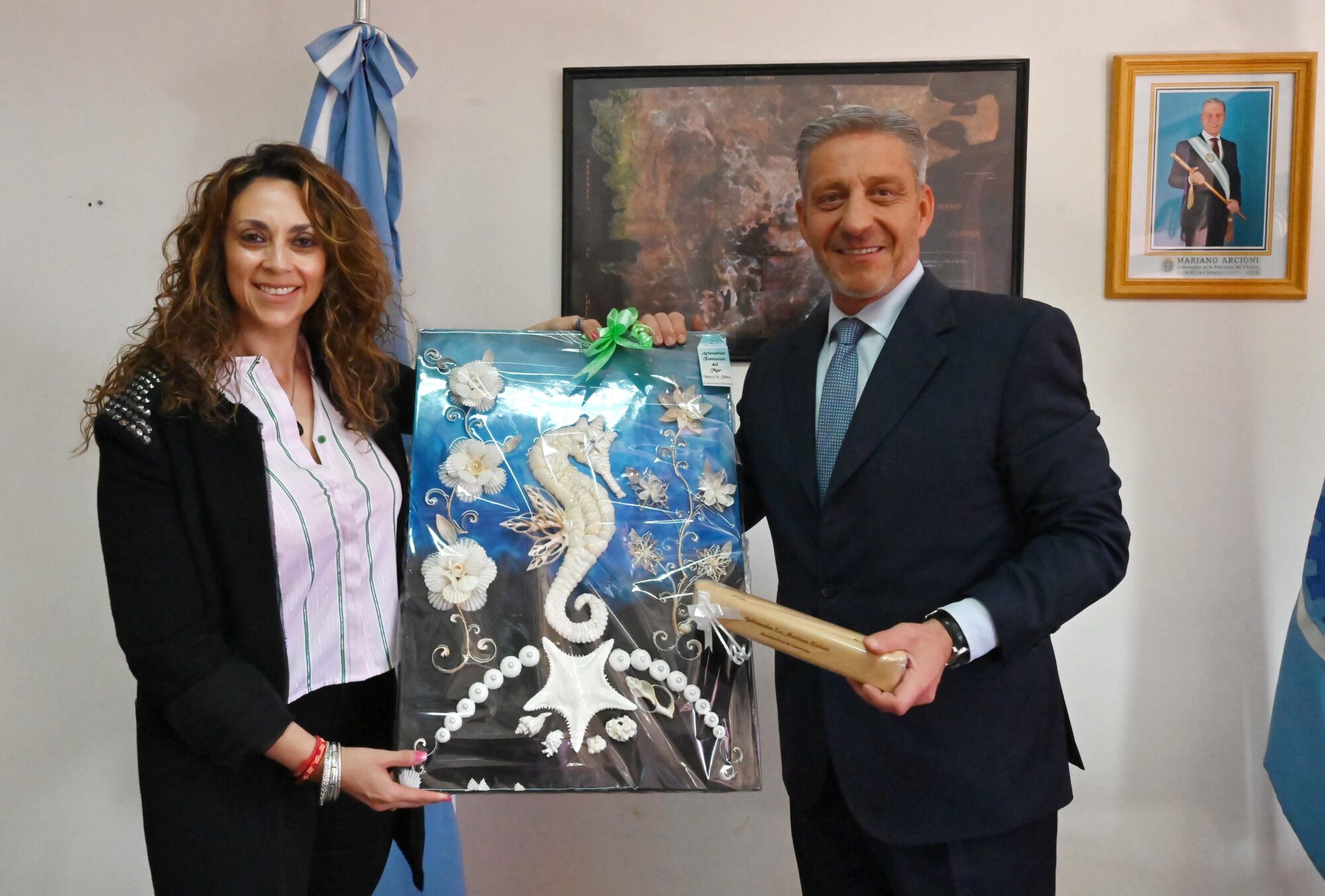 Arcioni recibió a Loyola tras el inicio de la primera y segunda etapa del interconectado eléctrico