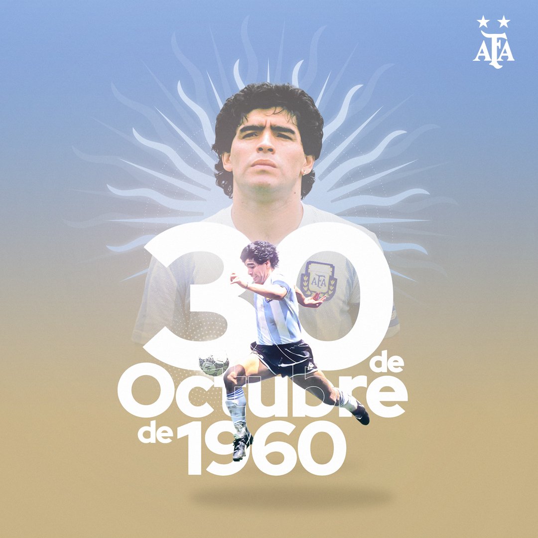 “Diego Eterno”: La AFA y los clubes recordaron a Maradona que hoy cumpliría 62 años