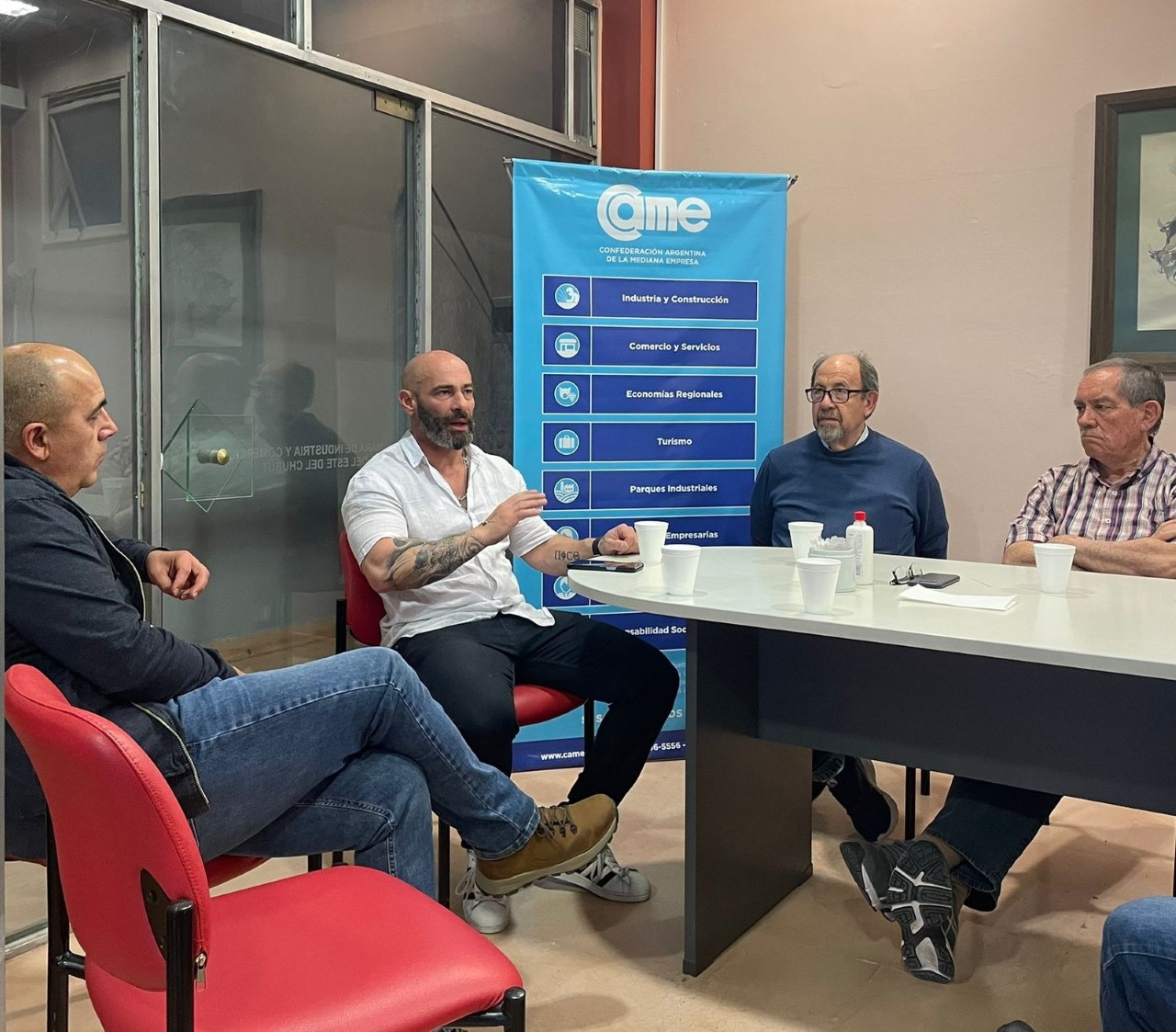 Massoni coincidió con la CICECh en la necesidad de combatir la inseguridad, de reducir la informalidad y de fortalecer a la entidad