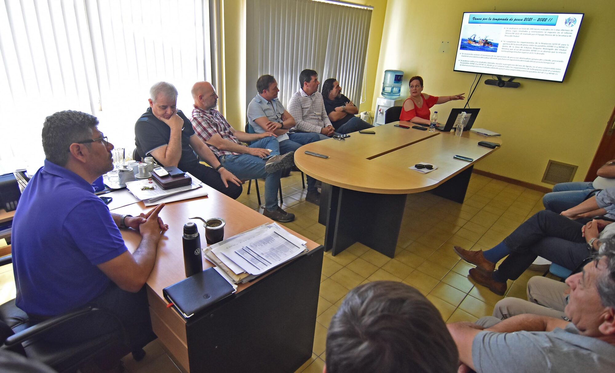 Temporada de Pesca: Aguilar recibió a referentes del sector para presentar los resultados de la prospección