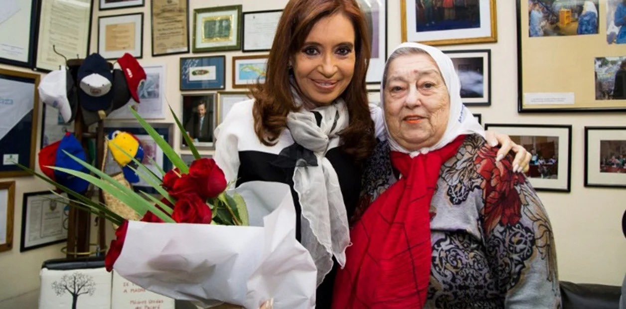 Cristina Fernández despidió a Hebe de Bonafini: “Dios te llamó el día de la Soberanía Nacional”
