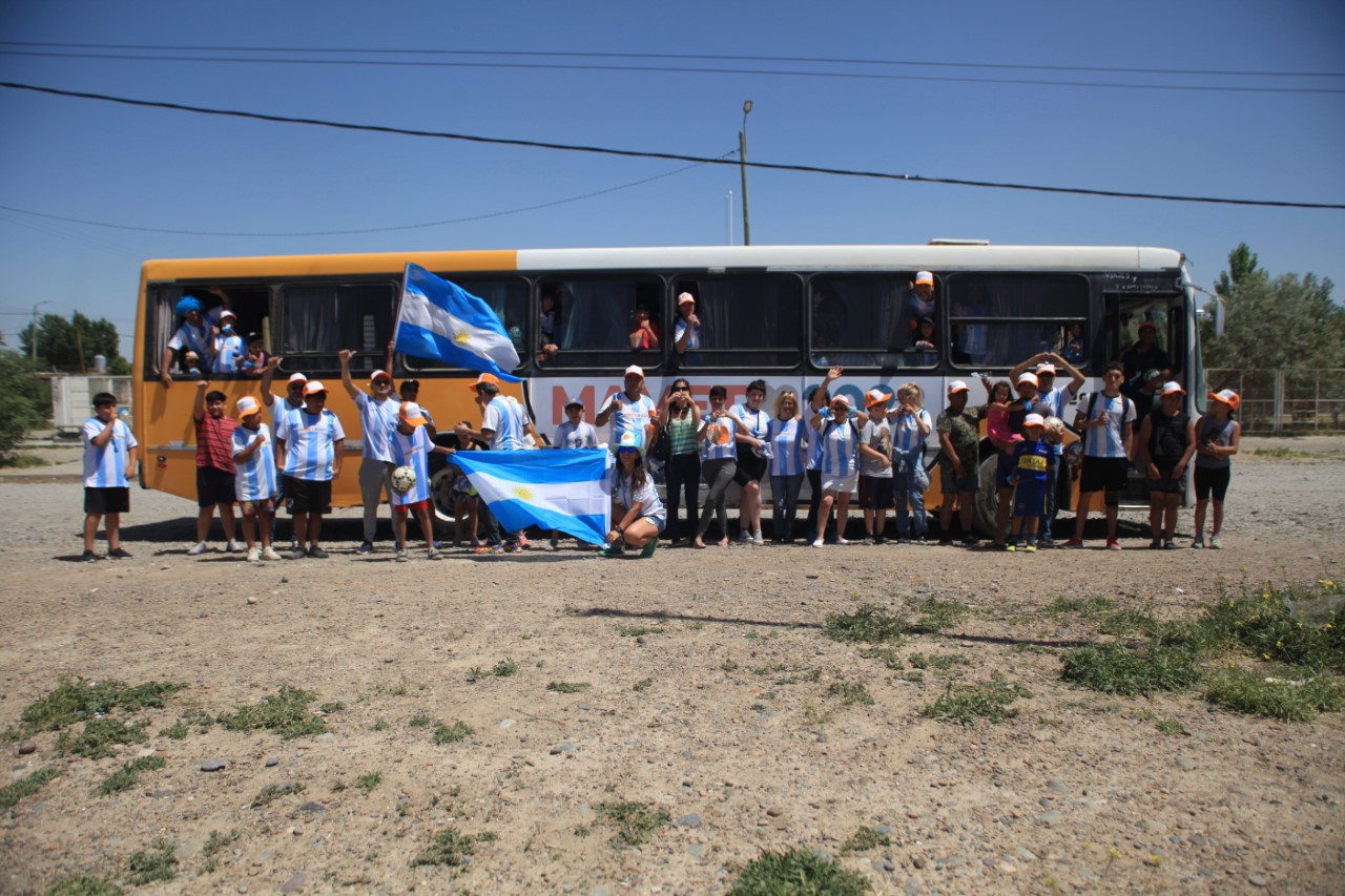 La “Pabloneta” recorrió Trelew antes del triunfo de Argentina 