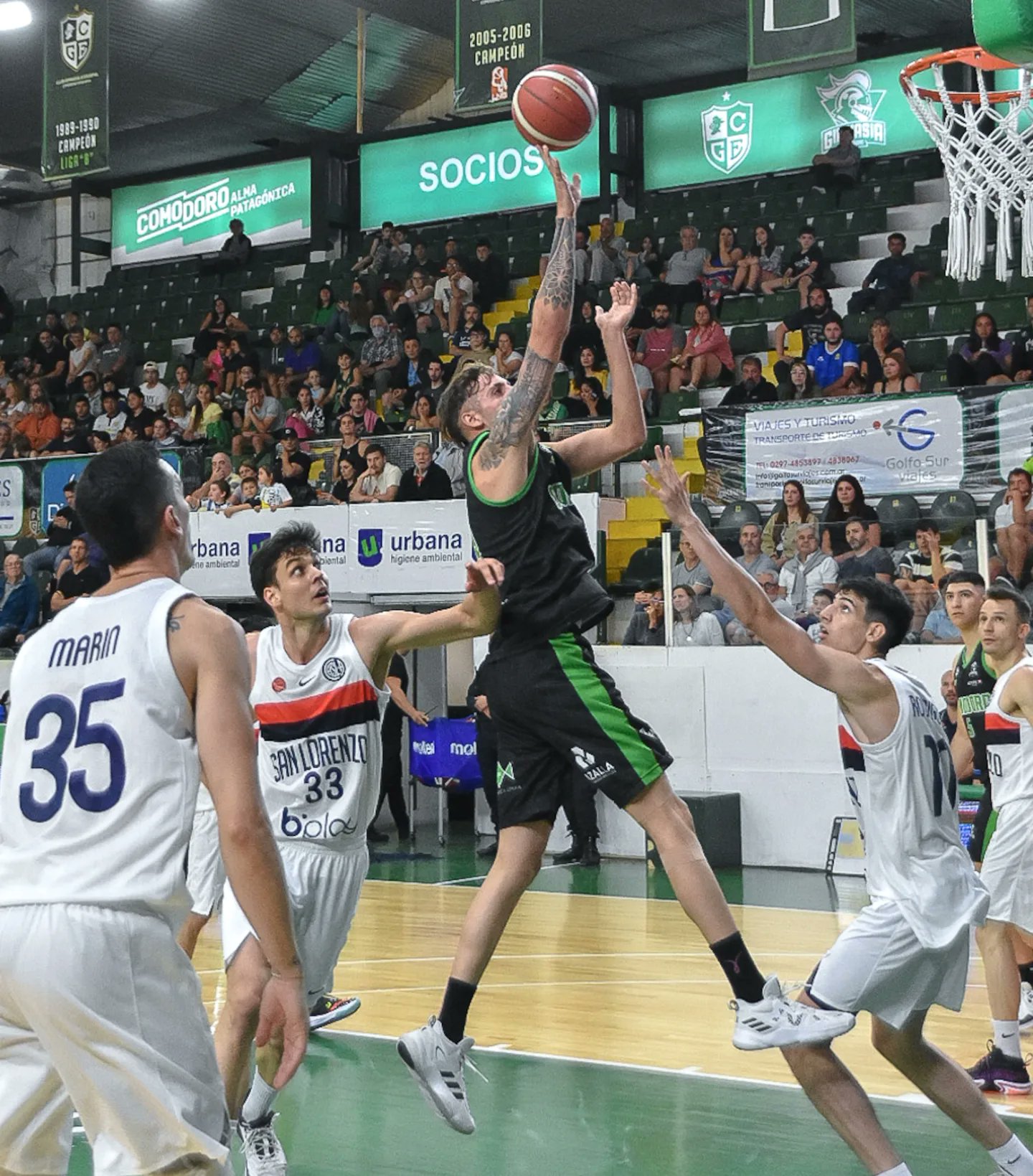 Gimnasia de Comodoro Rivadavia ganó cómodamente a San Lorenzo y sigue liderando la Liga Nacional de Básquetbol
