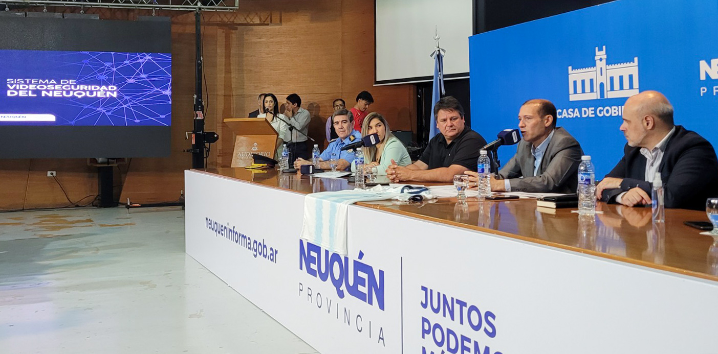 Gutiérrez anunció un nuevo sistema de videoseguridad para Neuquén