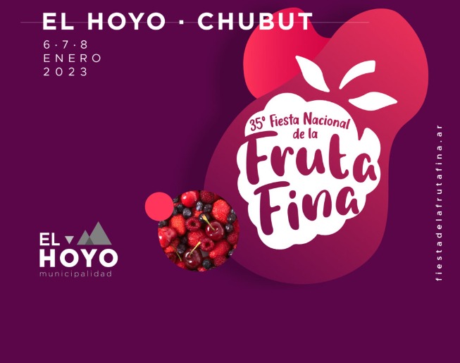 Comienza este viernes la 35° Fiesta Nacional de la Fruta Fina en El Hoyo