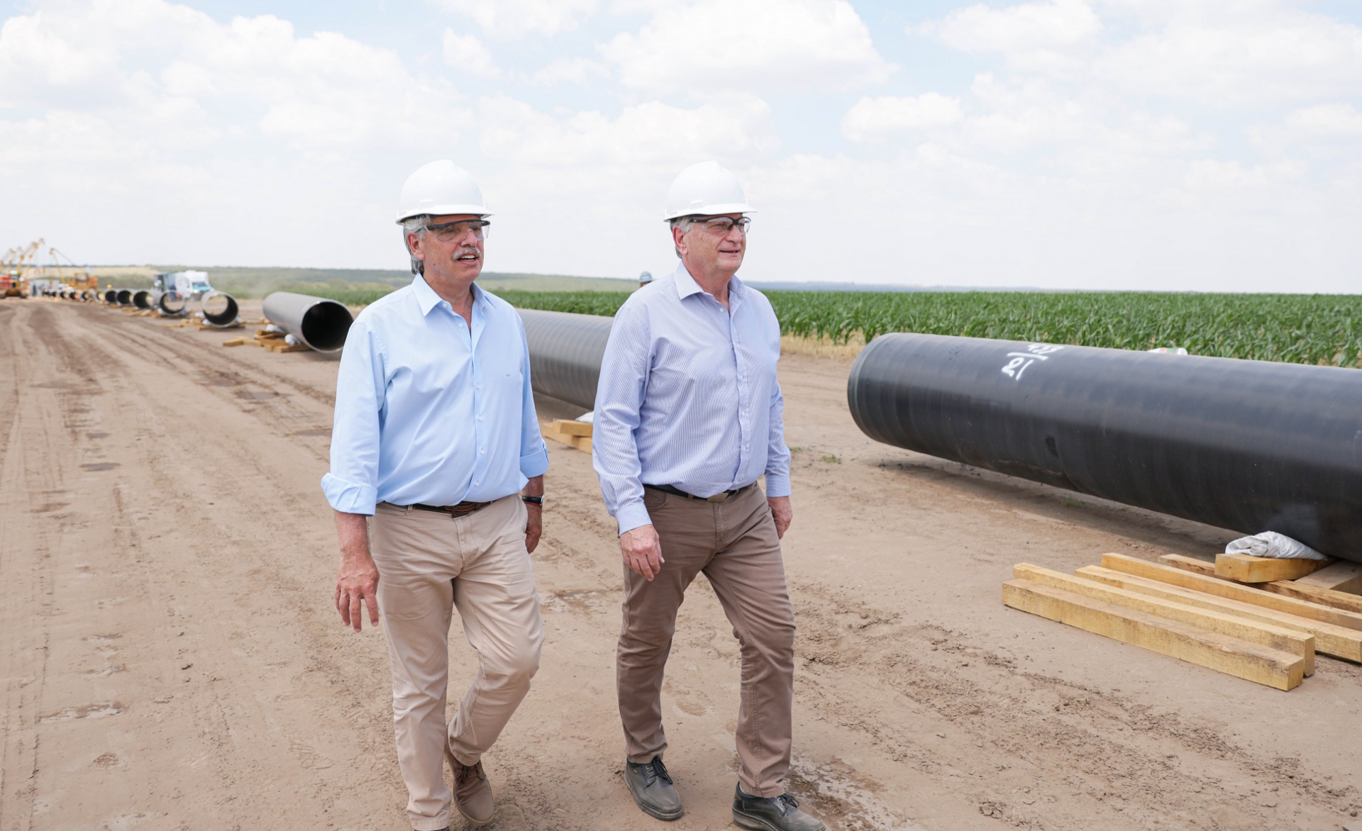 Alberto Fernández: El gasoducto Néstor Kirchner “es una obra central para el futuro energético de la Argentina”