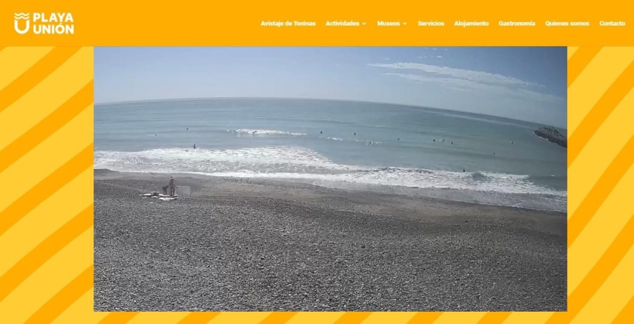 Playa Unión cuenta con cámara en vivo para que vecinos y turistas puedan conocer el estado del mar