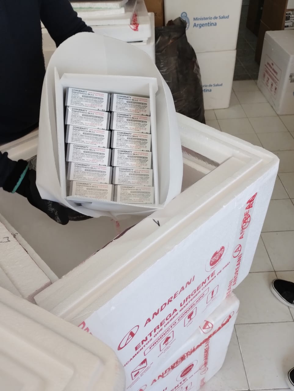 Llegaron a Chubut 11.520 Vacunas Bivalentes contra el Covid-19