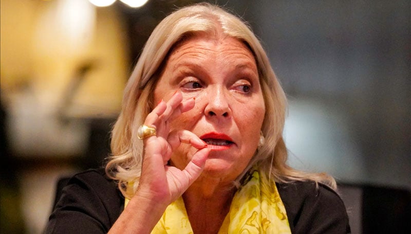 Elisa Carrió denunciará a Alberto Fernández y Cristina Kirchner ante la ONU