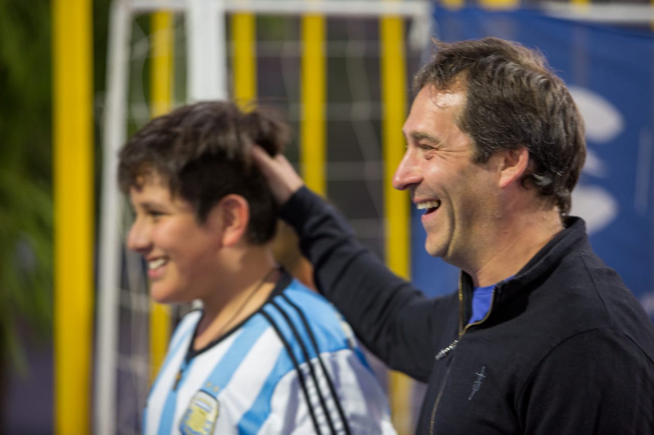 Comodoro: Luque inauguró un nuevo playón que se construyó en conjunto con los vecinos del barrio