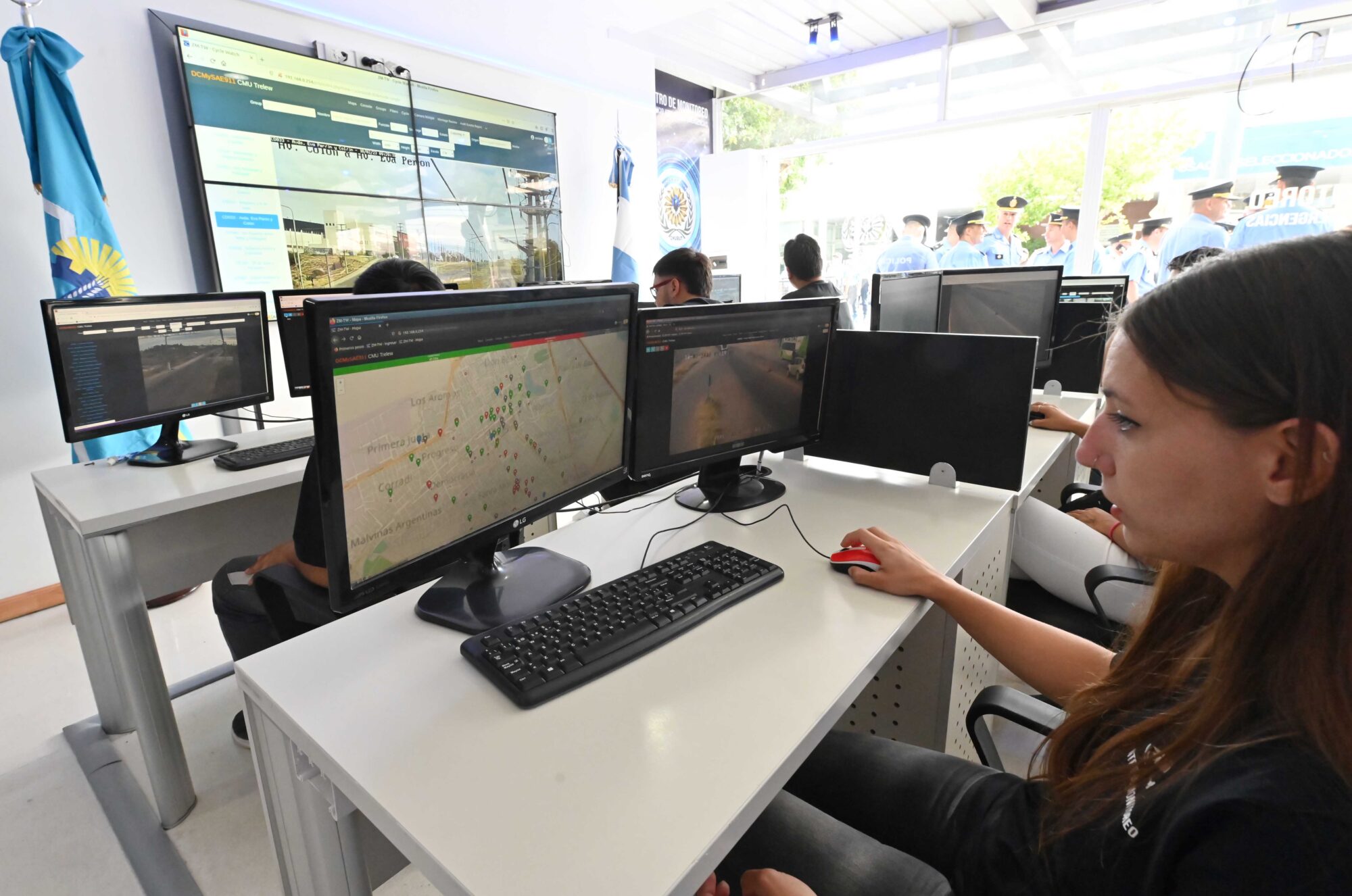 Chubut: El Gobierno inauguró el Centro de Monitoreo en Trelew y presentó el Plan de Seguridad de Videovigilancia 2023