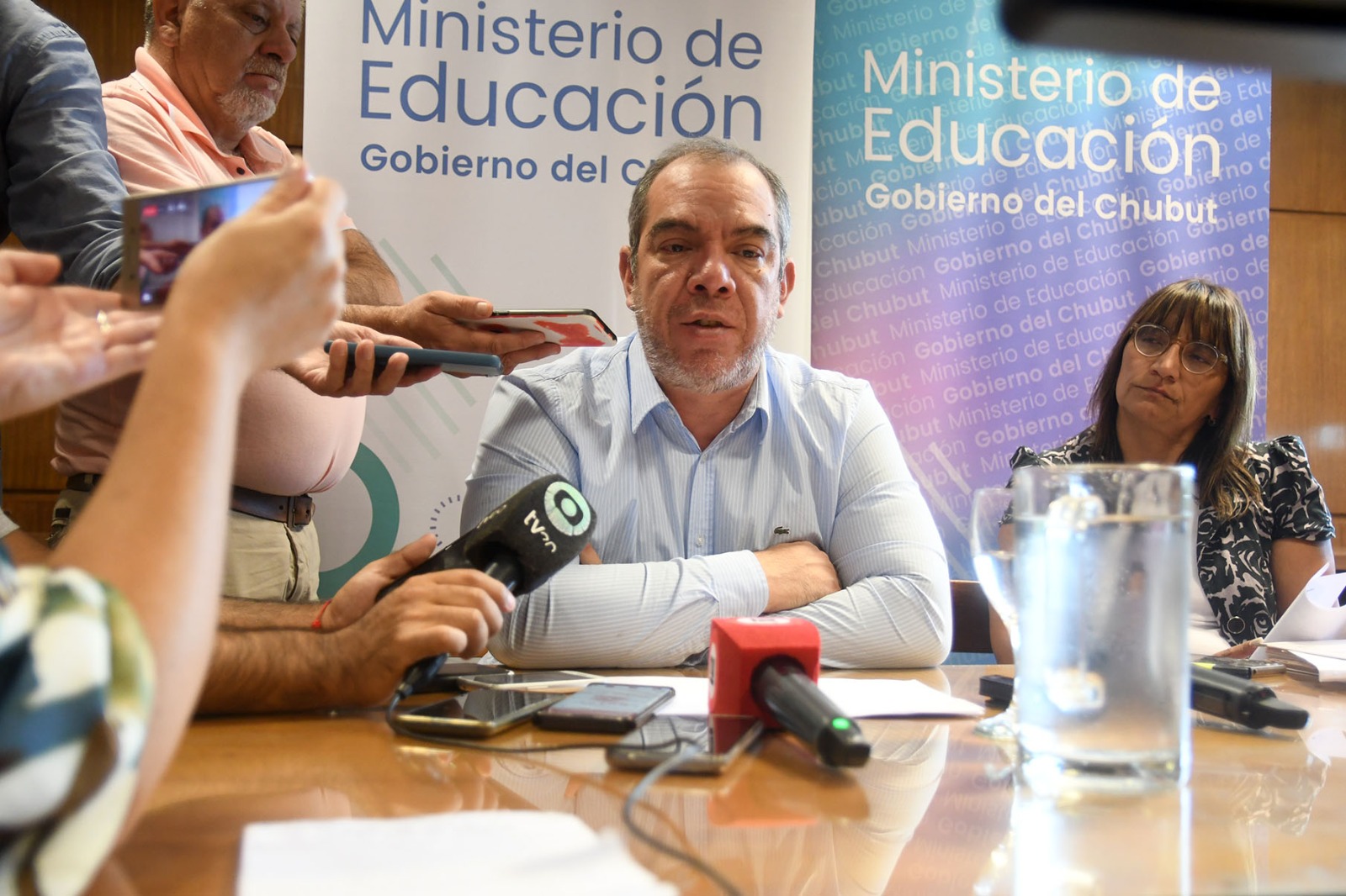 Grazzini destacó el acuerdo con los docentes del 38% de aumento y señaló que “representa un 5% por encima de la paritaria nacional”