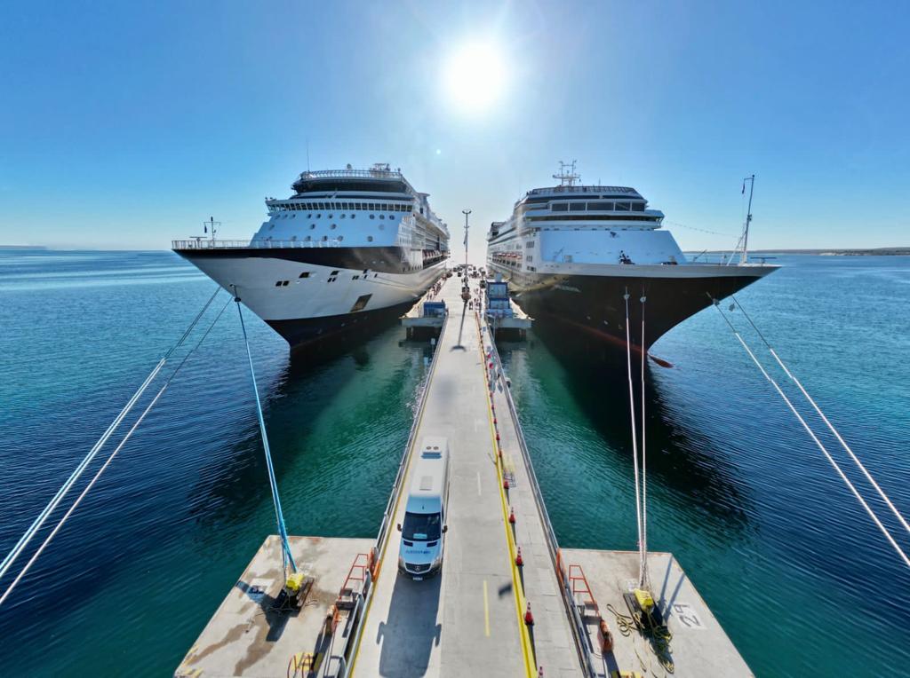 En lo que va de la temporada, llegaron más de 25.000 turistas en 29 cruceros que amarraron en Puerto Madryn