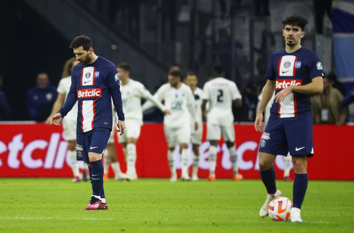 PSG perdió el clásico ante Marsella y quedó eliminado de la Copa de Francia