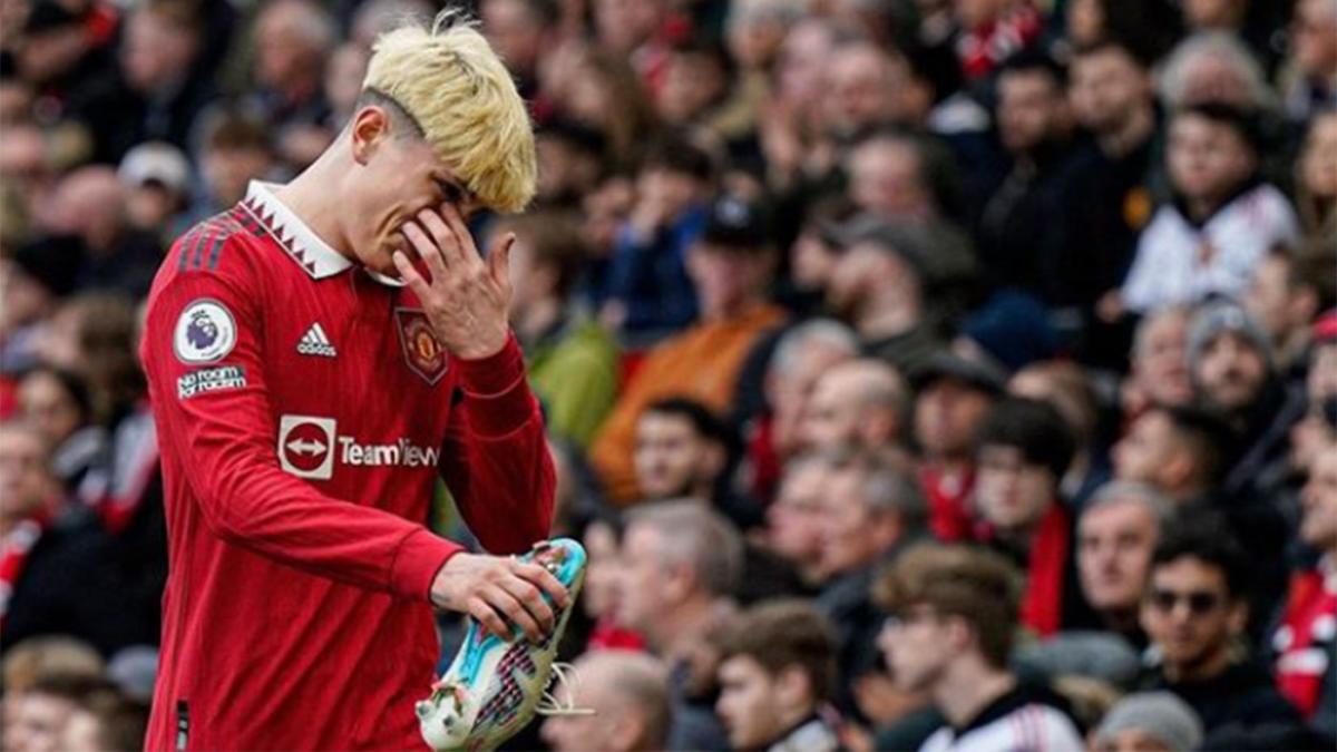 Garnacho expresó su decepción por perderse los amistosos del seleccionado argentino por lesión