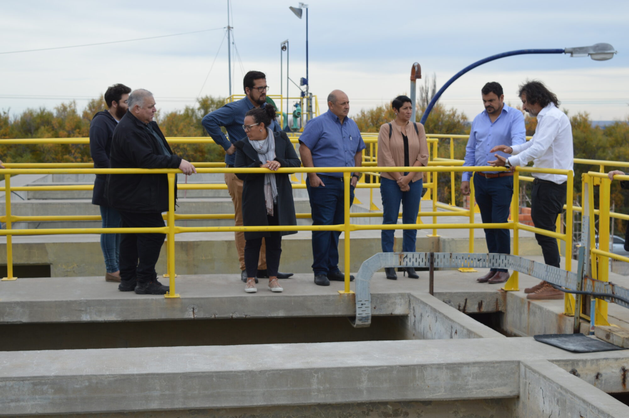 Concejales del Bloque Arriba Rawson recorrieron la planta potabilizadora de la ciudad