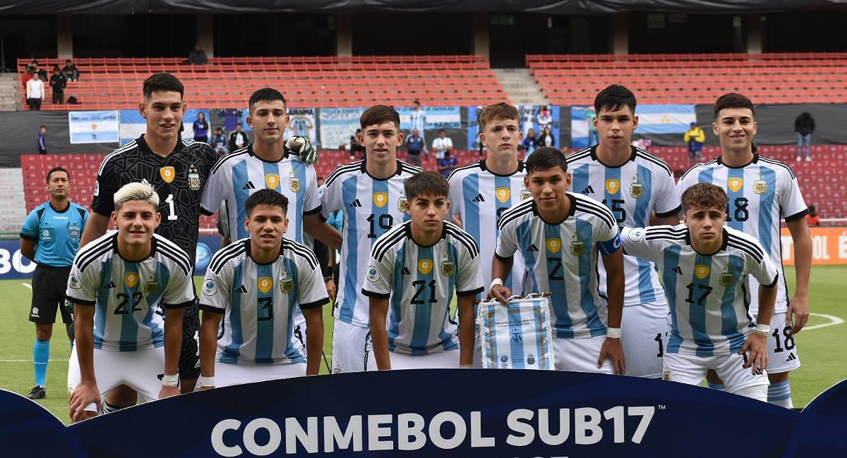El seleccionado argentino Sub 17 enfrenta a Ecuador por la cuarta fecha del Sudamericano
