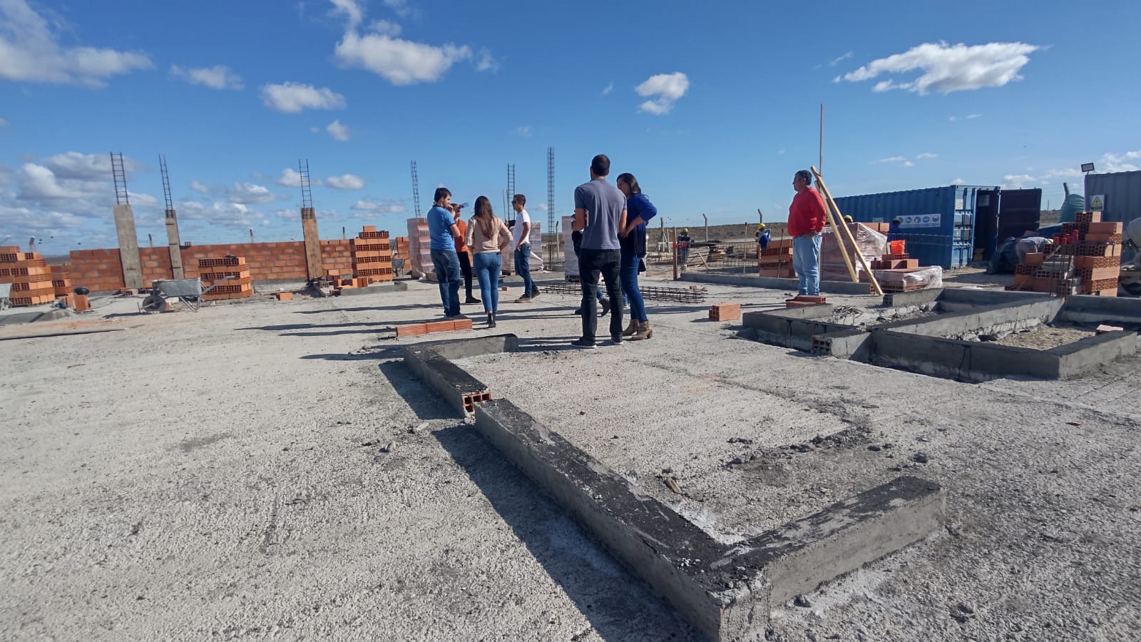 Educación: Representantes de Nación recorrieron obras de Jardines en Comodoro y Rawson