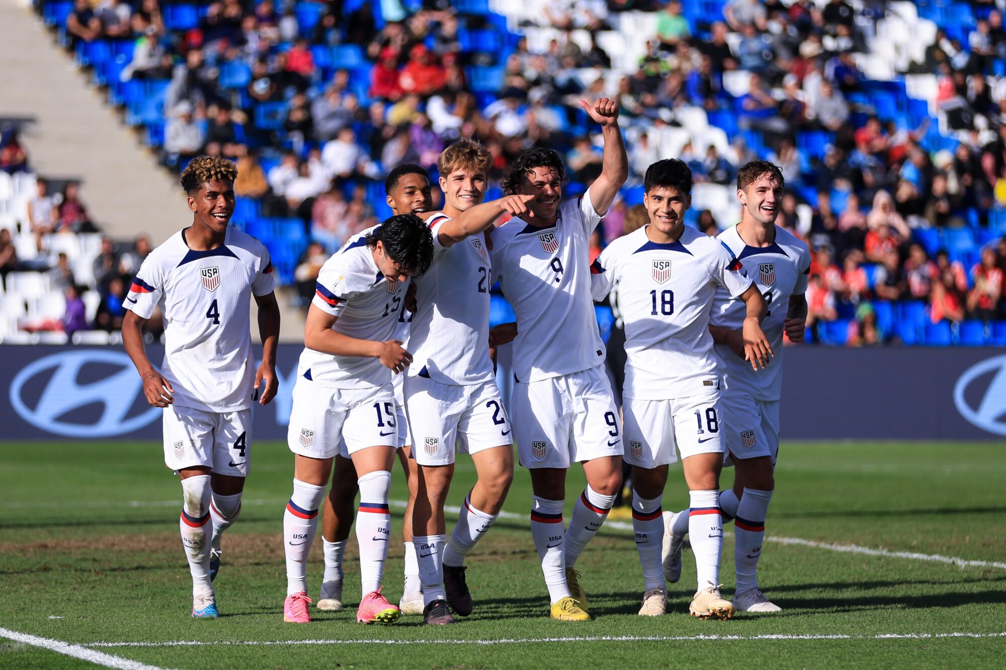 Mundial Sub-20: Estados Unidos goleó a Nueva Zelanda y es el primer clasificado a cuartos de final