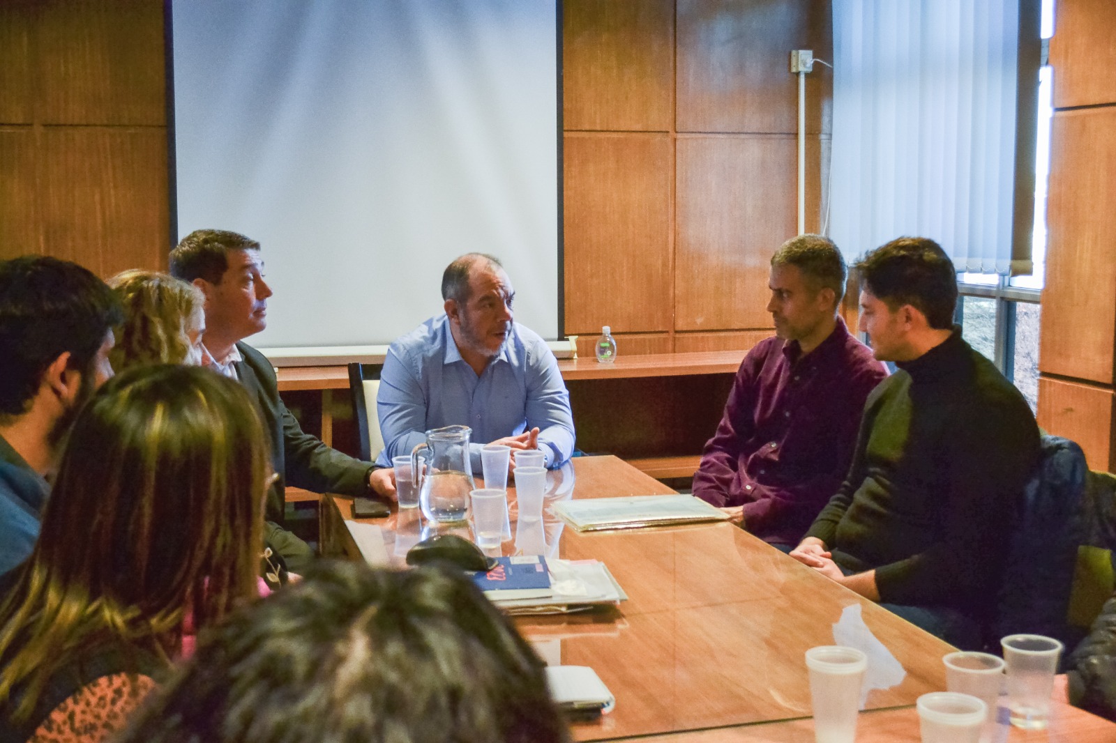 Biss y Grazzini se reunieron con refugiados de la guerra Siria que viven en Rawson