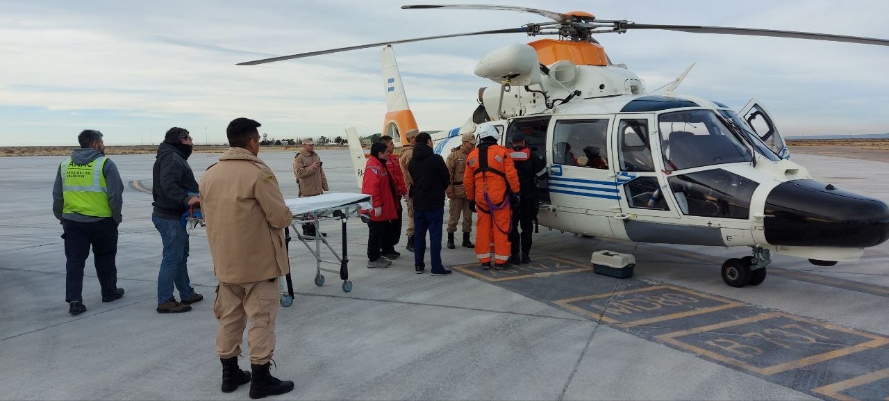 Chubut: Un tripulante de un barco pesquero se descompensó y debió ser evacuado de urgencia