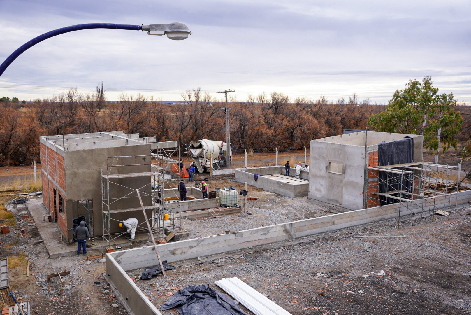 Rawson: Avanza la obra de ampliación de la Planta Potabilizadora