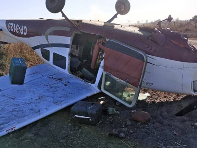 Chaco: Cayó una avioneta narco que llevaba 324 kilos de cocaína