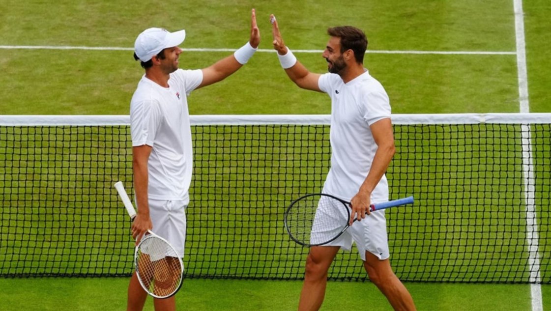 Va por la hazaña: El argentino Zeballos es finalista de Wimbledon en dobles junto a Granollers