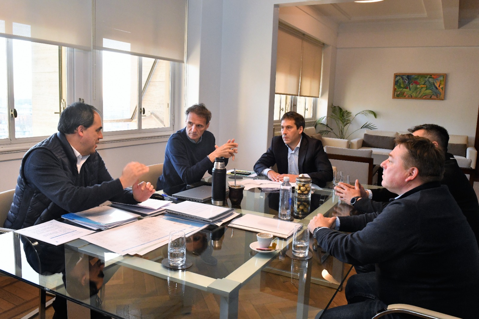 Luque con Katopodis: “Estuvimos trabajando concretamente en la urgencia, que es que Vialidad Nacional recupere rápidamente el tramo de la Ruta Nacional N° 3 que se ha caído”