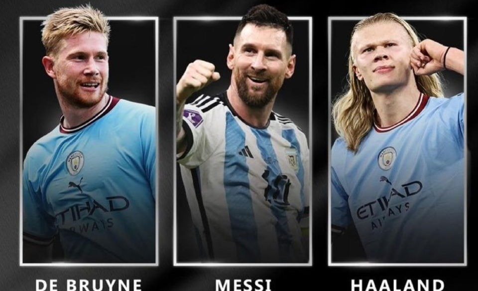 Messi competirá con De Bruyne y Haaland por el premio al mejor jugador de la UEFA