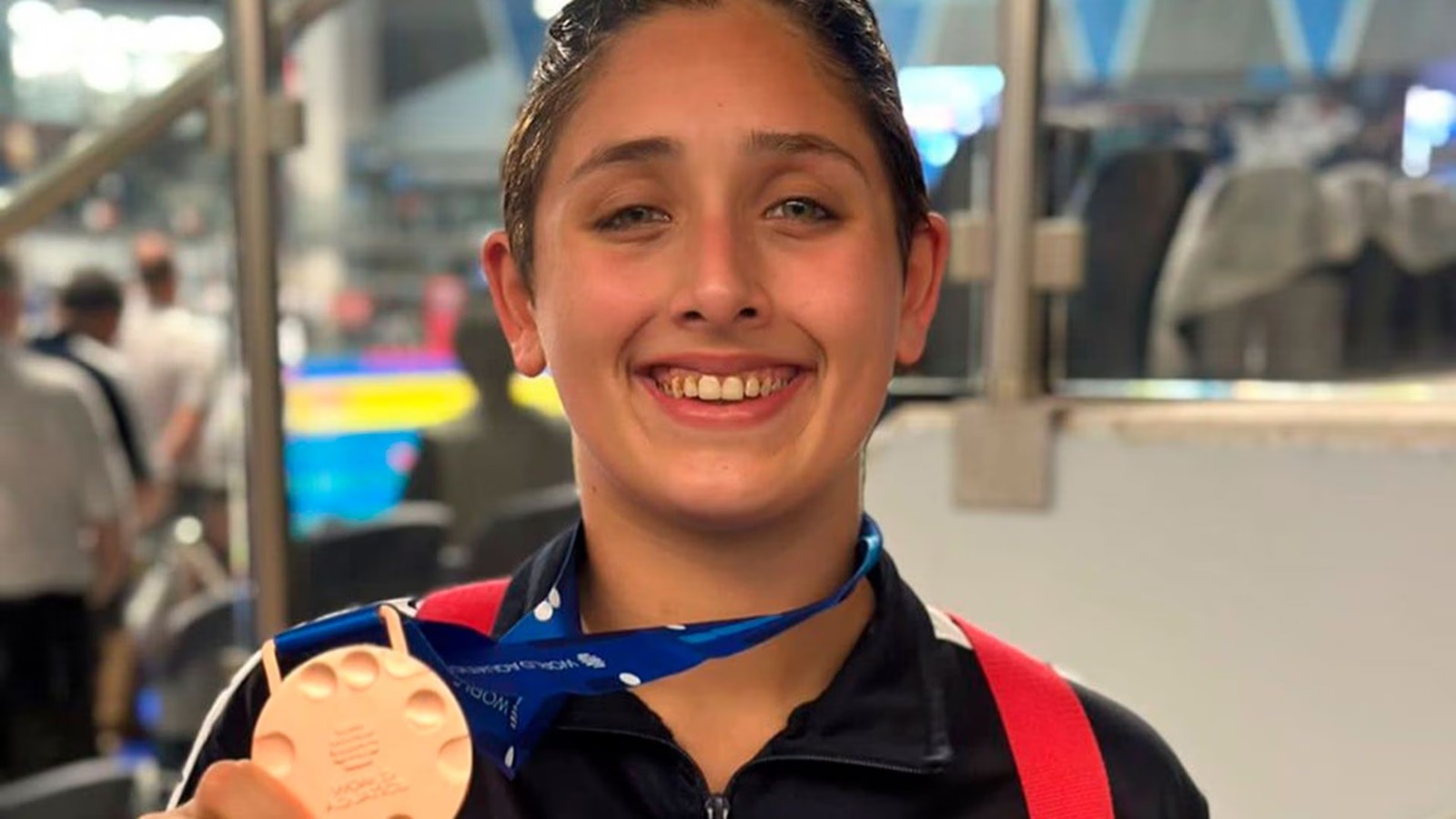 Agostina Hein fue bronce en el Mundial junior de Israel y consiguió una histórica medalla para la natación argentina