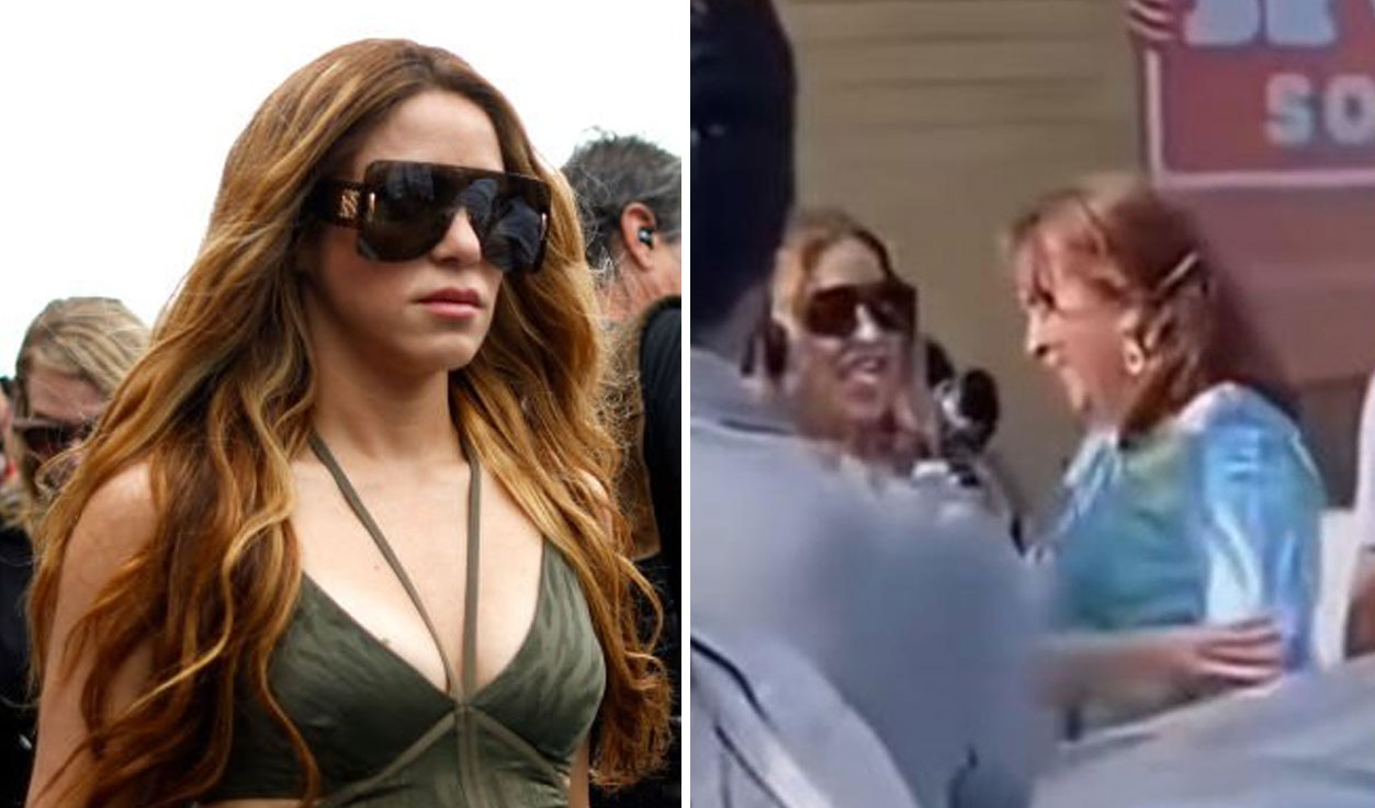 Viral: El video de Shakira donde se la ve empujando a una fan
