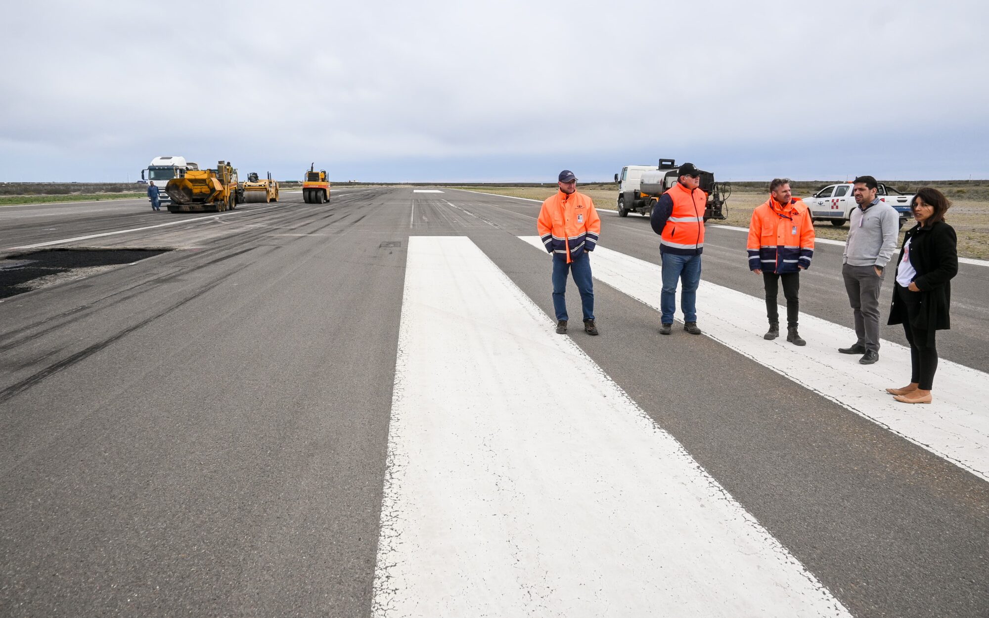 Madryn: Se desarrollaron obras para optimizar la pista de aterrizaje del Aeropuerto “El Tehuelche”