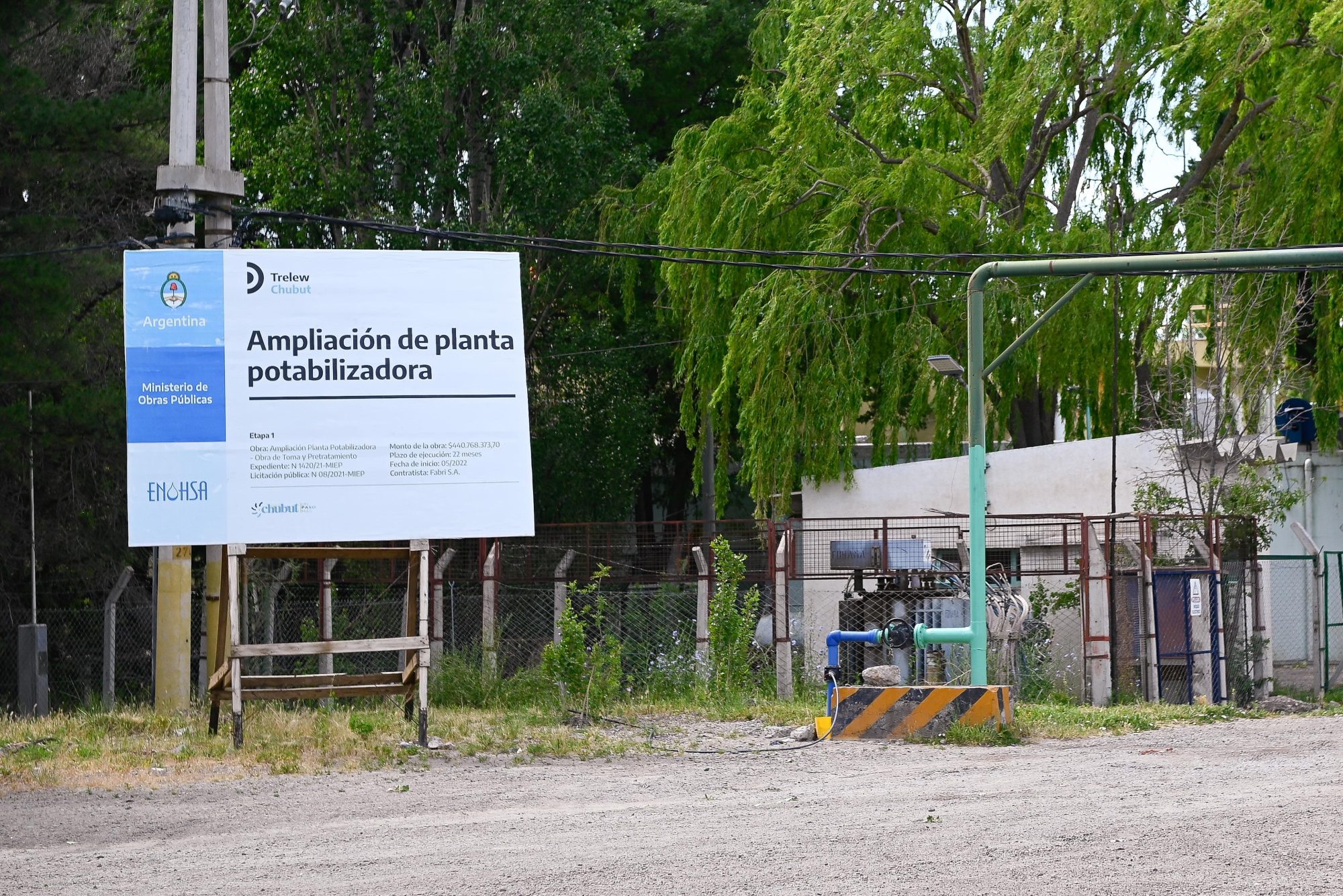 Chubut: El Gobierno avanza con la ampliación de la Planta Potabilizadora de Trelew